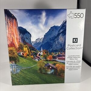 KI Puzzle 550 Pieces Postcard Collection Jigsaw Puzzle Lauterbrunnen Village